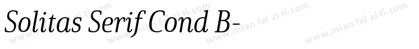 Solitas Serif Cond B字体转换